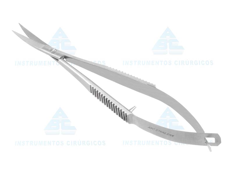 TESOURA CASTROVIEJO CURVA P/ MICRO CIRURGIA 9 cm