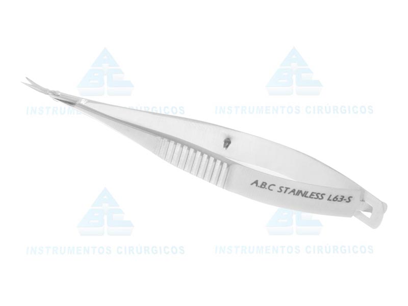 TESOURA VANNAS CURVA P/ MICRO CIRURGIA 8 cm