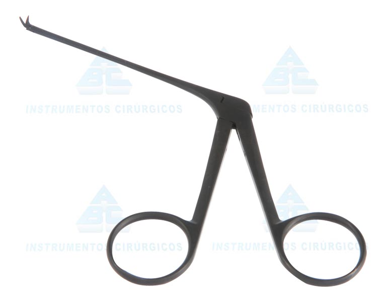 TESOURA BELLUCI MICRO 8CM CURVA P/CIMA AURICULAR